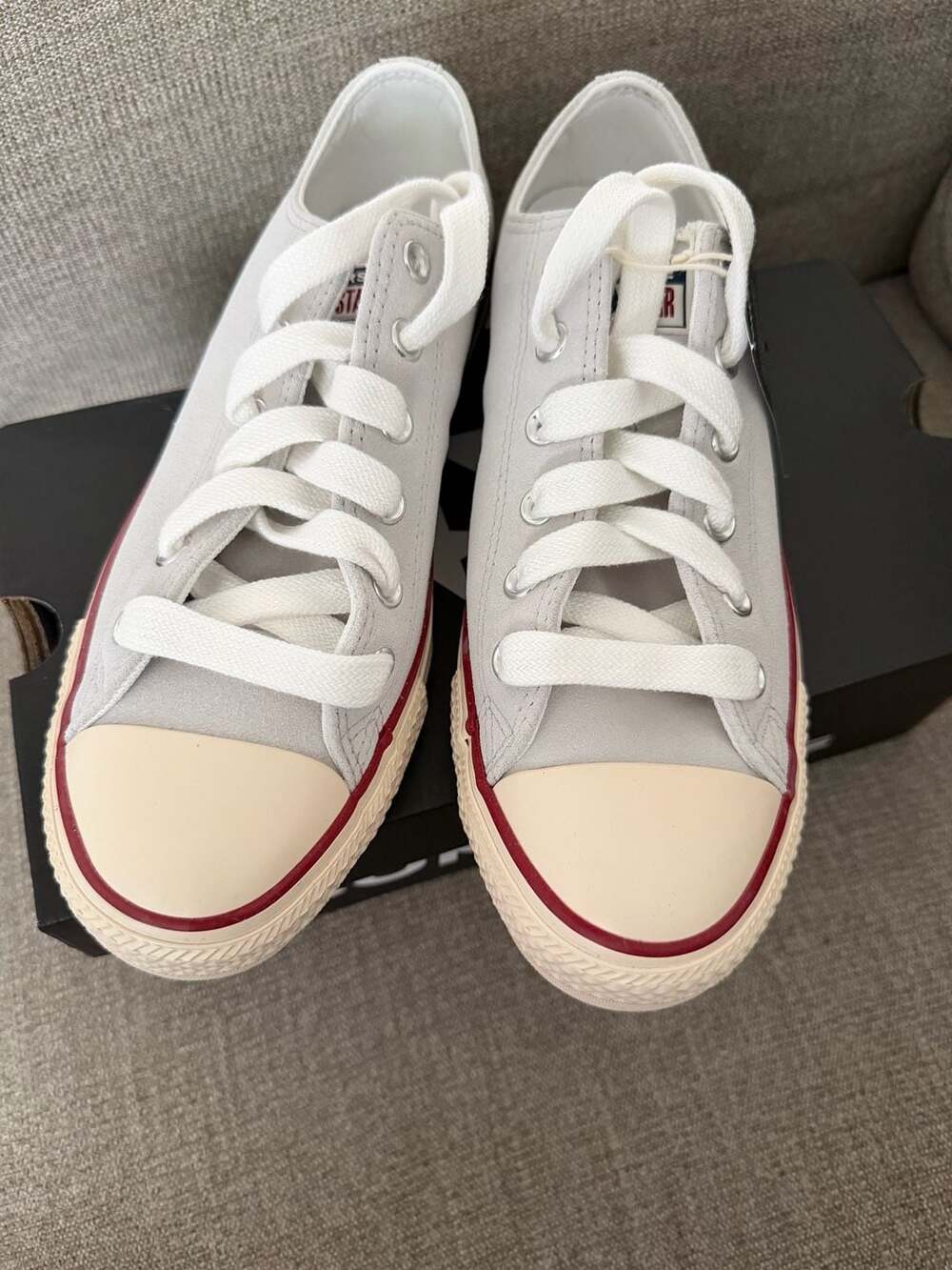 Converse Chuck Taylor All Star Barely Grey Suede Sneakers Men's 8 Women's 10 - Picture 2 of 8